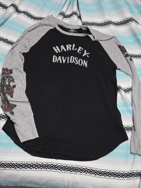 Harley-Davidson Black & Gray Raglan Shirt
